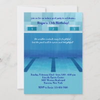 Invitation de la partie de la piscine olympique