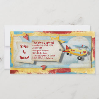 Invitation de la partie de l'avion