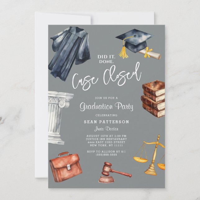 Invitation de la partie de l'école de droit (Devant)
