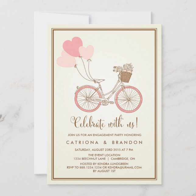 INVITATION DE LA PARTIE DE L'ENGAGEMENT EN VÉLO RO (Devant)