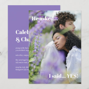 Invitation de la partie de l'engagement photo viol