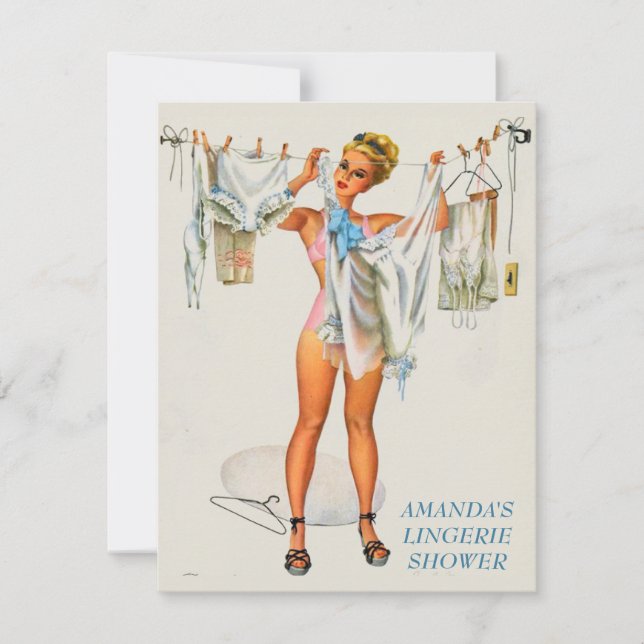 Invitation de la partie de lingerie (Devant)