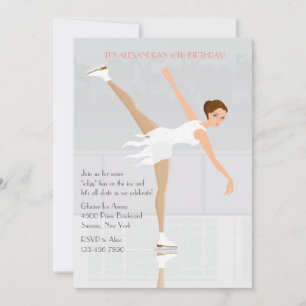 Invitation de la partie de patinage artistique