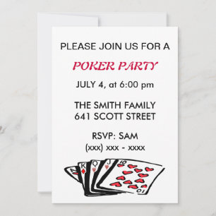 Invitation de la partie de poker