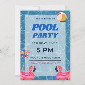 Invitation de la partie de pool