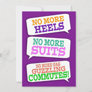 Invitation de la partie de retraite de bulle de te