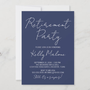 Invitation de la partie de retraite de la marine B