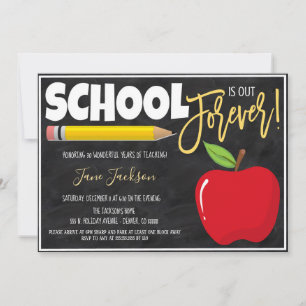 Invitation de la partie de retraite de l'enseignan