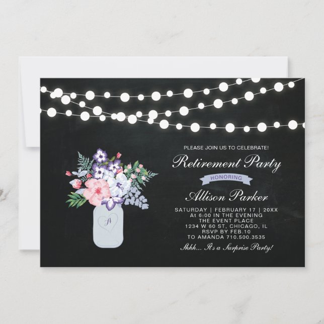 Invitation de la partie de retraite surprise du ta (Devant)