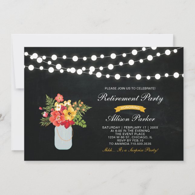 Invitation de la partie de retraite surprise du ta (Devant)