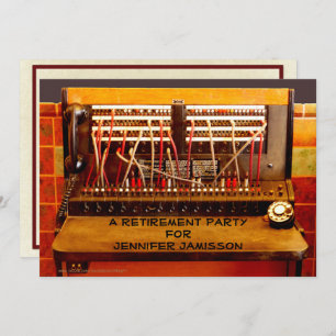 Invitation de la partie de retraite, tableau de bo