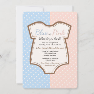 Invitation de la partie de révélation de genre