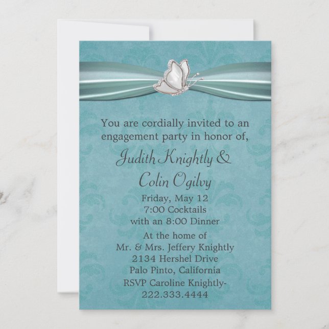 Invitation de la partie d'engagement (Devant)