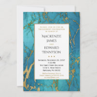 Invitation de la partie d'engagement Blue Gold Mar