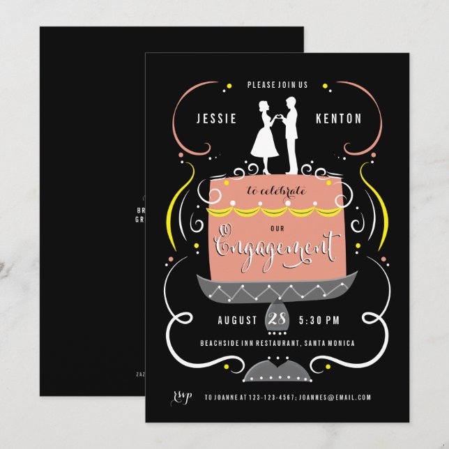 Invitation de la partie d'engagement de Couple's C (Devant / Derrière)