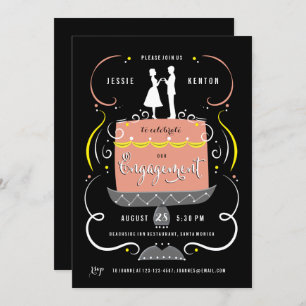 Invitation de la partie d'engagement de Couple's C