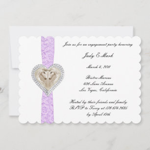 Invitation de la partie d'engagement de la dentell
