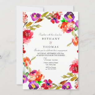 Invitation de la partie d'engagement de la flore r