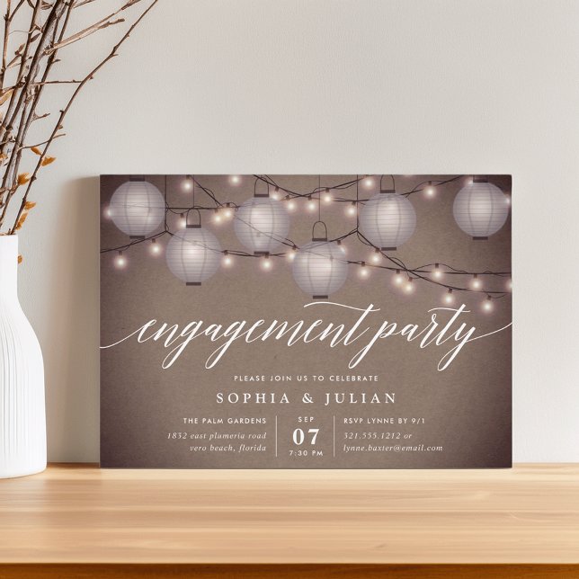 Invitation de la partie d'engagement des lanternes (Créateur téléchargé)