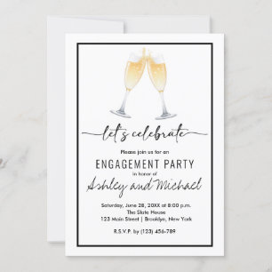 Invitation de la partie d'engagement en Champagne 