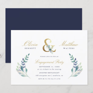 Invitation de la partie d'engagement florale de lu