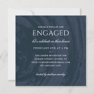 Invitation de la partie d'engagement marbrée - Ble