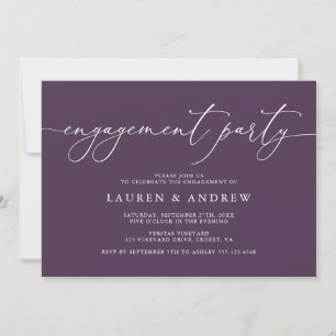 Invitation de la partie d'engagement minimaliste d