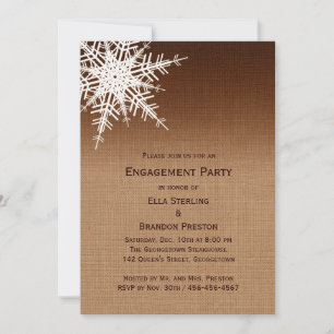 Invitation de la partie d'engagement Ombre d'hiver