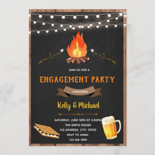 Invitation de la partie d'engagement S'more