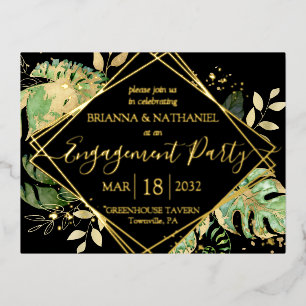 Invitation de la partie d'engagement Tropical mode