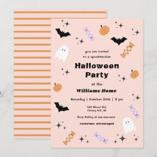 Invitation de la partie d'Halloween parloctaculair