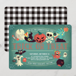 Invitation de la partie d'Halloween Spooktacular