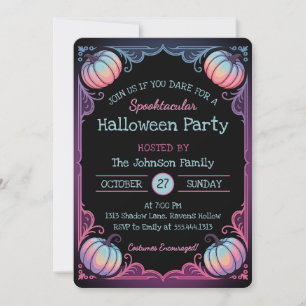Invitation de la partie d'Halloween Spooktacular