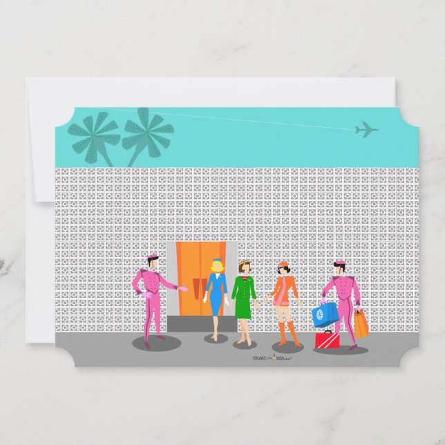 Invitation de la partie d'intendance de Palm Sprin (Devant)