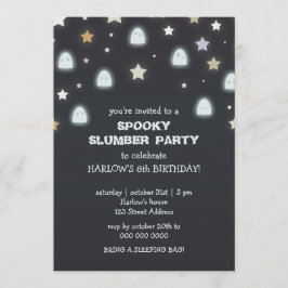 Invitation de la partie Éffrayant de Ghosts Stars