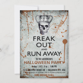 Invitation de la partie Halloween de la Couronne e