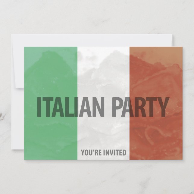 invitation de la partie italienne (Devant)