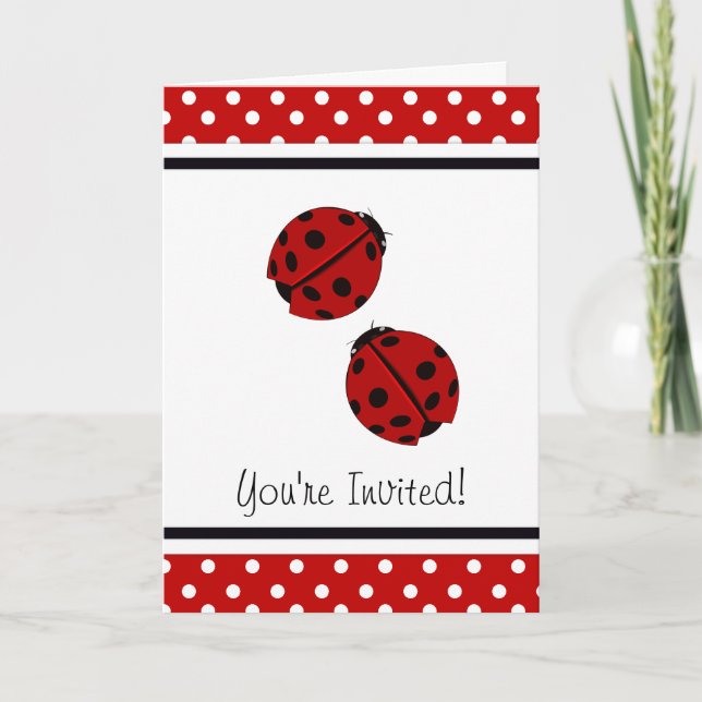 Invitation de la partie Ladybug (Devant)