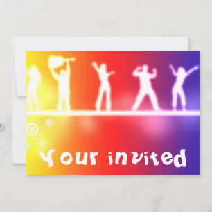 invitation de la partie néon