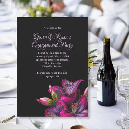 Invitation de la partie pré-wedding shower Lilies