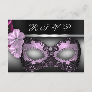 Invitation de la partie RSVP de mascarade
