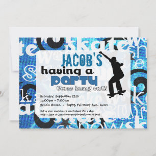 Invitation de la partie Skateboard