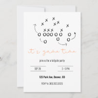 Invitation de la partie Tailgate Time