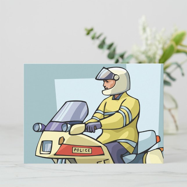 Invitation De La Police À Moto (Créateur téléchargé)