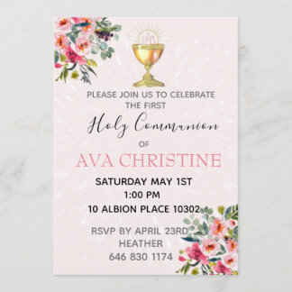 Invitation de la première communion