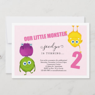 Invitation de la première fête d'anniversaire du M