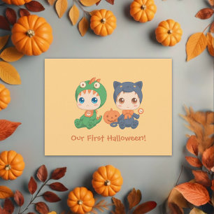 Invitation de la première fête de Halloween Baby T
