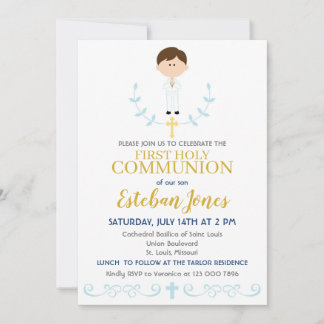 Invitation de la première sainte communion