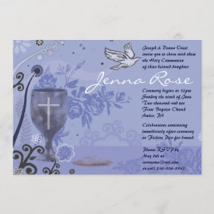 Invitation de la première sainte communion Chalice