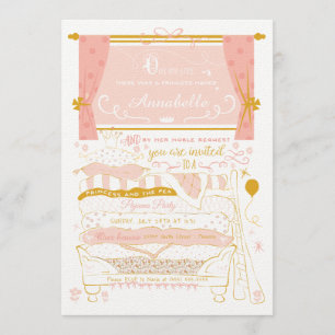 Invitation de la Princesse et du Pea Stwood Party